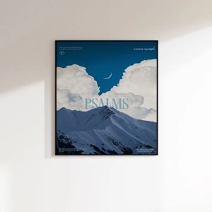 크리스천, 하늘 자연풍경 설산 인테리어포스터 성경말씀액자 Under His Wings