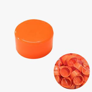 실리콘 파이프캡 철근 공사현장 원형마개 형광실리콘 100개 48파이