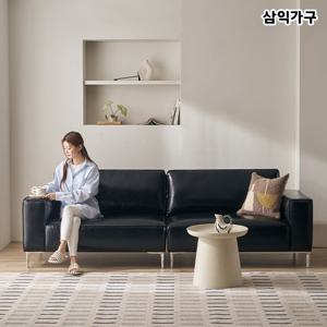 NEW 베이어 4인용 가죽 소파(스툴선택)