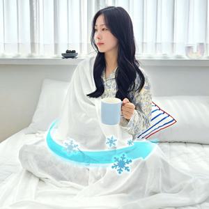 듀라론 100% 시원한 냉감 여름 쿨 이불 얇은 담요 1인용 2인용