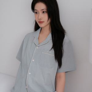 J'eu 솔티 스트라이프 반팔 파자마 잠옷 세트 3color, 2size