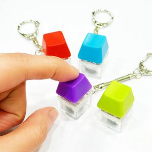 LED 키캡 키링 키보드 장난감 딸깍이 스트레스해소 피젯토이