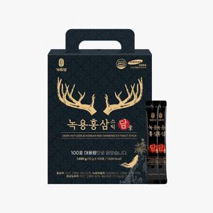 녹용 홍삼스틱 담 1박스 100포+쇼핑백