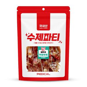 수제파티 돼지귀 200g 대용량 강아지간식