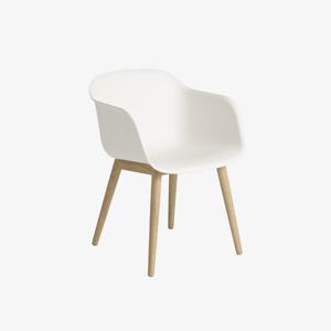 파이버암체어WB(FIBERARMCHAIR WOOD)-WHITE/OAK