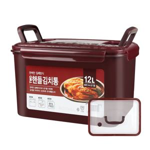 메이홈 BPA FREE 투핸들 김치통 (12리터+누름독)