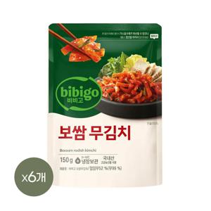 비비고 보쌈무김치 150g*6개
