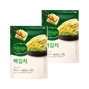 비비고 백김치 500g*2개