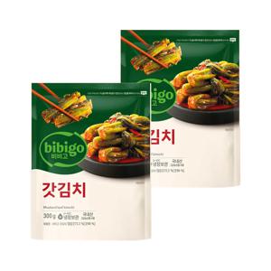 비비고 갓김치 300g*2개