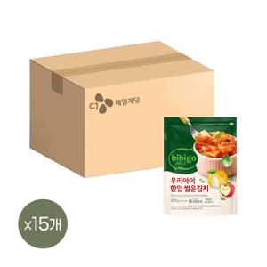 비비고 우리아이 한입 썰은김치 270g*15개