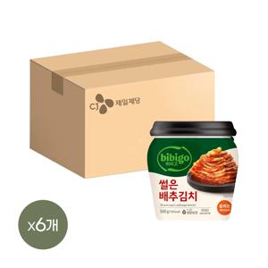 비비고 썰은배추 김치 용기 500g*6개