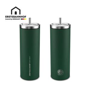 올스텐 304 빨대 보온 보냉 텀블러 600ml 그린 1P