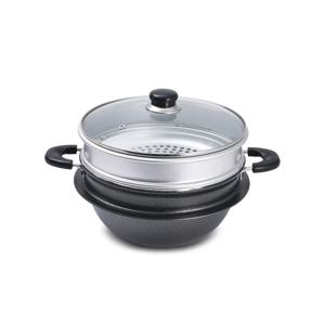 대형 찜솥 양수 튀김냄비 가마솥 떡 만두찜기 22cm