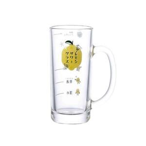도요사사키 레몬사와 글라스 눈금컵 하이볼잔 저그 435ml
