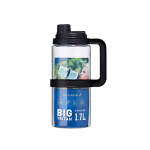 빅 트라이탄 물병 손잡이 텀블러 헬스장물병 물통 1.7L (블랙)