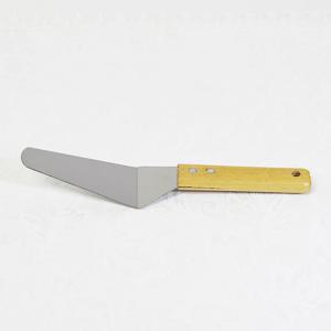 우드 삼각 스페치 피자 철판요리 뒤집개 (소)