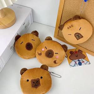 큐티 카피바라 파우치 동전지갑 캐릭터 이어폰 지퍼케이스