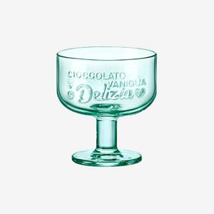 빈티지 디저트잔 아이스크림 유리컵 280ml (그린)