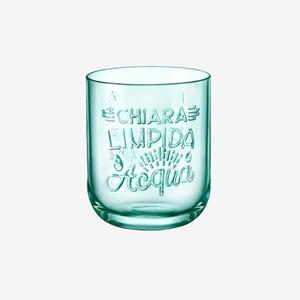 빈티지 유리컵 카페 물컵 395ml (그린)