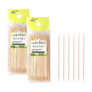 업소 식당용 가정용 산적꽂이 요지 꼬지전 50p (양면 10cm)