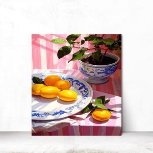 정물화 벽그림 거실 호텔 인테리어 그림 액자 가리개 피그닉1 S 31x41cm