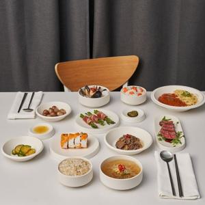 딜로 윈터화이트 2인 홈세트 식기세트 오브제 신혼 혼수 집들이 그릇세트 접시세트