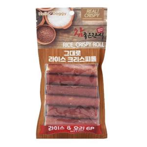 헬로도기 오래먹는강아지간식 이갈이간식 오리라이스크리스피 6개입