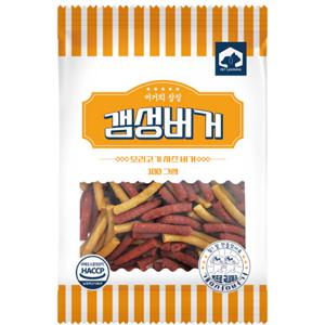 펫러닝 갬성버거 강아지져키 훈련용 칭찬 보상 간식 오리치즈버거 100g
