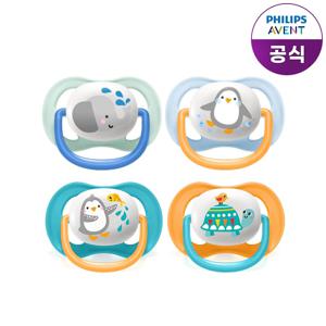 울트라에어노리개 6M 코끼리/펭귄(2P)+18M 펭귄/거북이(2P) /케이스포함