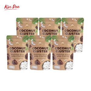 코코넛 클러스터 시드 퍼프드라이스&코코아 40g X 6개 코코넛칩