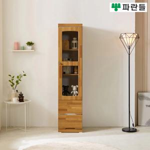 파란들가구 멀바우 투서랍 400 유리문 수납틈새장 틈새수납장