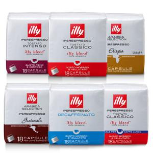 6팩세트! [해외] illy 캡슐커피 108개(18개 X 6팩)