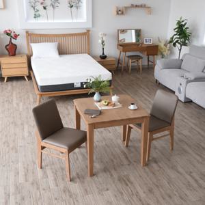 뉴프리지아 2인용식탁세트 원목식탁 (2인식탁+의자2개)