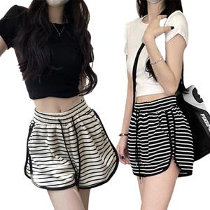 여성 여름 3부 반바지 밴딩 여자 빅사이즈 숏팬츠 XL~3XL 트레이닝바지