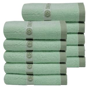 디자인수건 10장 민트 그린 150g 중간두께  국산 고급 세면 수건 타올