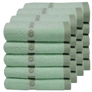 디자인수건 20장 민트 그린 150g 중간두께  국산 고급 세면 수건 타올