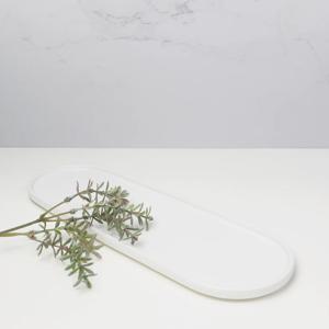 [리퍼] 몽 블랑코 화이트 긴 오벌 타원형 접시