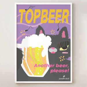 생맥주 포스터 맥주 그림 주점 술집 액자 인테리어