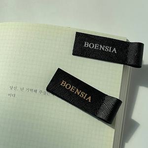 사피아노 가죽 이니셜 각인 수제 책갈피 북마크 북클립 ver3