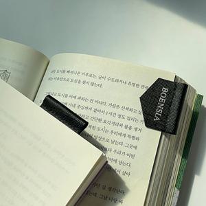 사피아노 가죽 이니셜 각인 수제 책갈피 북마크 북클립 ver4