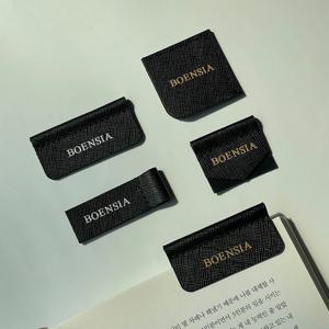 1+1 사피아노 가죽 이니셜 각인 수제 책갈피 북마크 북클립 독서용품