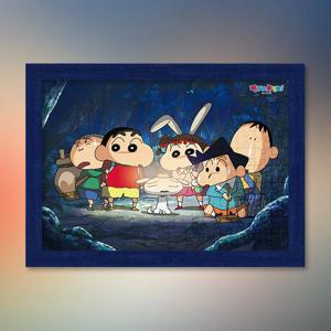짱구는 못말려 떡잎마을 숲속 탐험대 퍼즐 액자 세트 1000피스
