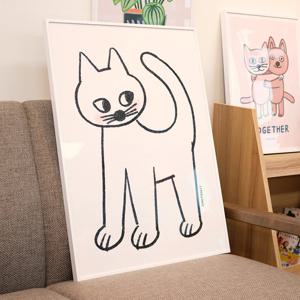 SOFT CAT 고양이 반려동물 반려묘 일러스트 아트포스터 (068)