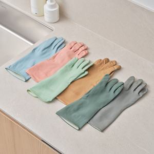 라텍스 고무장갑 일반형(33cm) 5입 6colors (S/M/L)