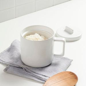 전자레인지용 1인 도자기 요리컵_650ml_화이트