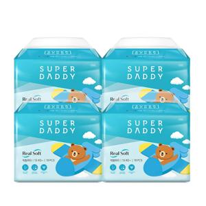 리얼소프트 팬티 빅형 18Px4팩+물놀이기저귀 3P