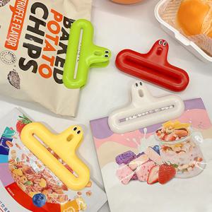 오잉 과자 봉지 밀봉집게 사무용 종이 다용도 클립 4color 4개 세트
