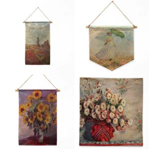 패브릭포스터 미술작품 월배너 가랜드 6size 32picture 클로드 모네