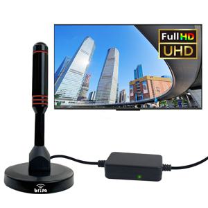 디지털 TV 안테나 자석 스탠드형 UHD 지상파 실내 수신기 USB 증폭기