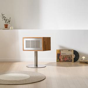 사운드 오브 뮤직 홈오디오 침실 거실 인테리어 수납형 블루투스 스피커 직사각형(스탠드포함)